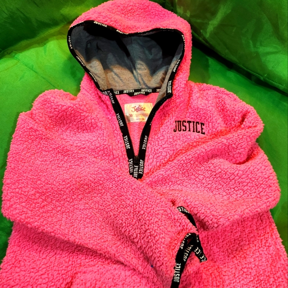 Justice Fluffy Sherpa Hoodie